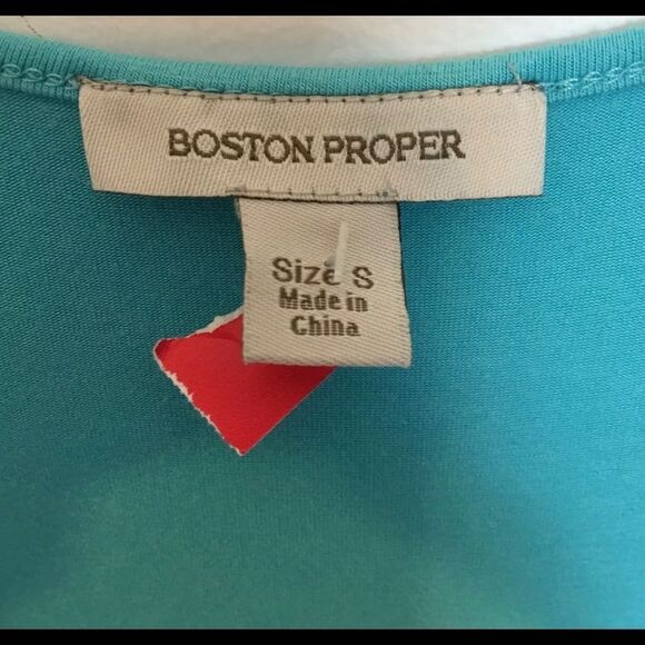 NEW Boston Proper Faux Wrap TOP Sz S - Picture 4 of 8